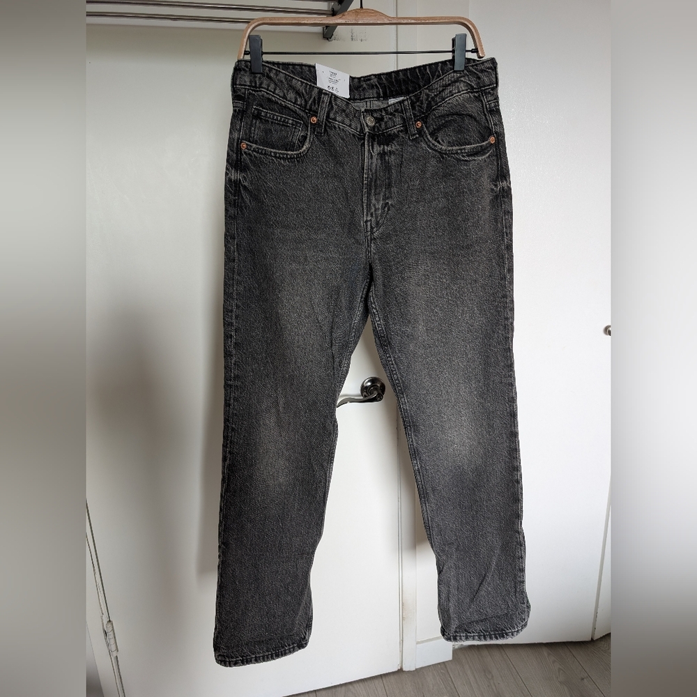 H&M Black Straight Jeans Classic Style